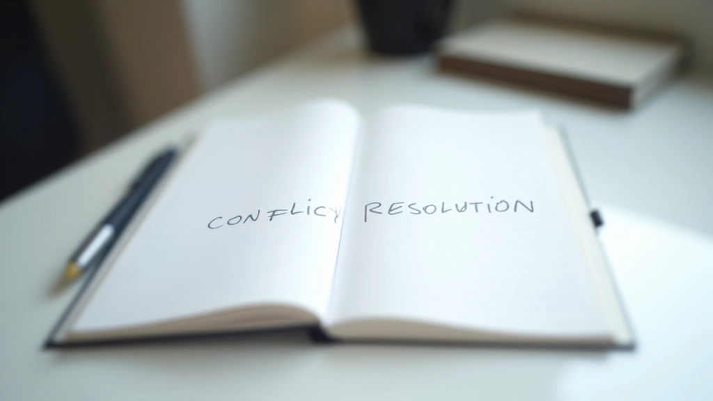 Notitieboek met aantekeningen over communicatiestrategieën op een bureau